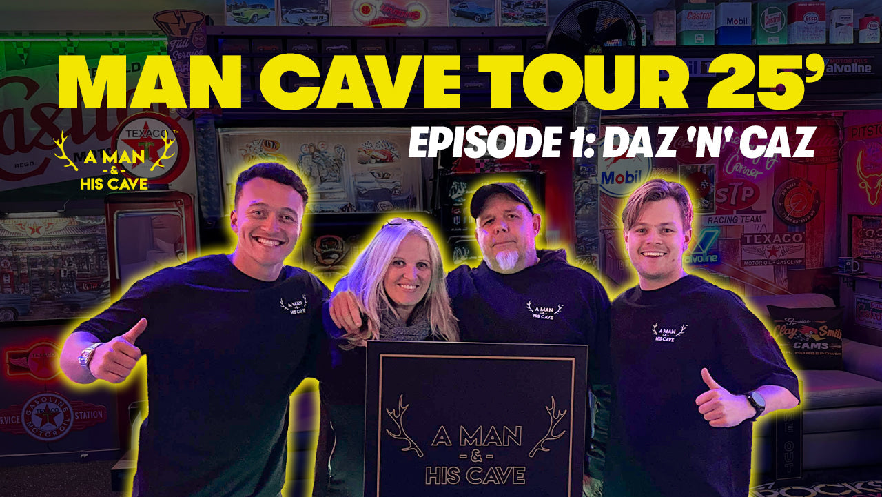 First Stop on the 2025 Man Cave Tour: Daz n Caz’s Neon Paradise