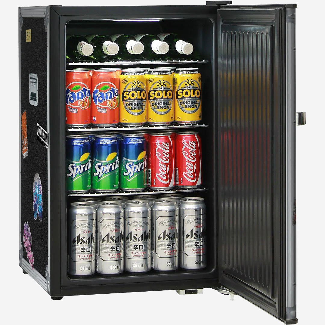 Roadie Travel Case Retro Mini Bar Fridge 70 Litre Schmick Brand With Opener