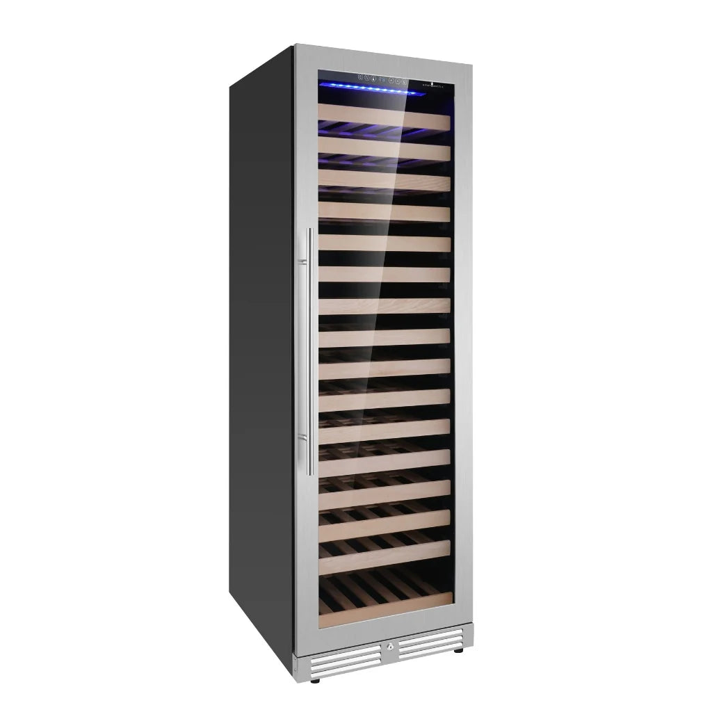 1800mm Height Upright Low-E Glass Door Single Zone Wine Fridge