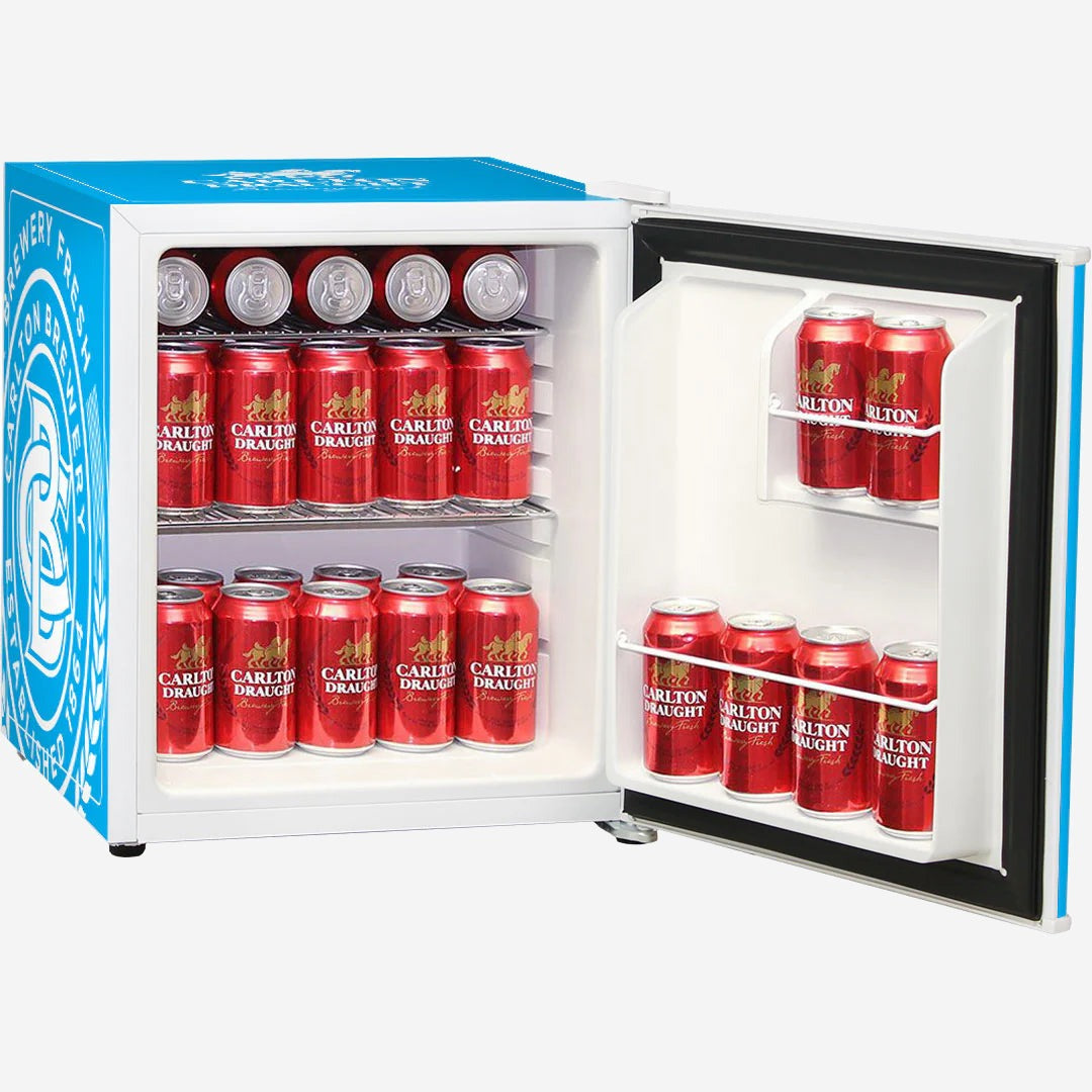 Carlton Draught 'Original' Logo Retro Mini Bar Fridge 1 Year Full Replacement