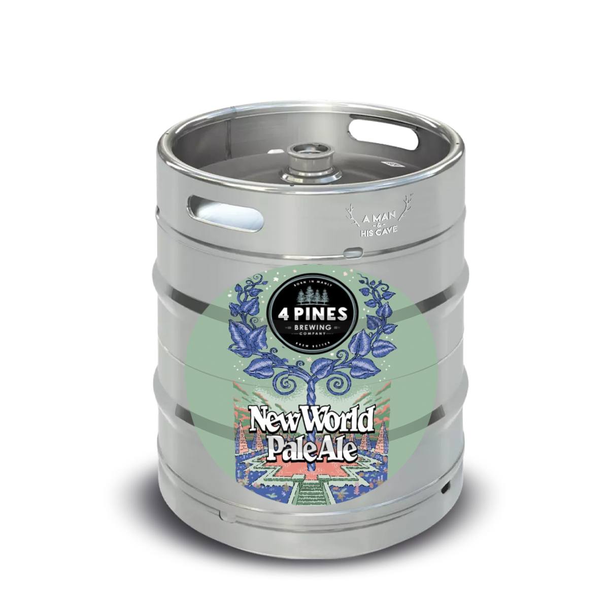 4 Pines New World Pale Ale 50lt Commercial Keg 5.0 DType Coupler [NSW