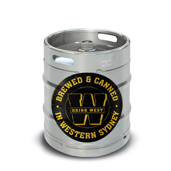 Drink West Nitro Stout 50lt Commercial Keg 4.2 AType Coupler [NSW] Premium Kegs of Beer