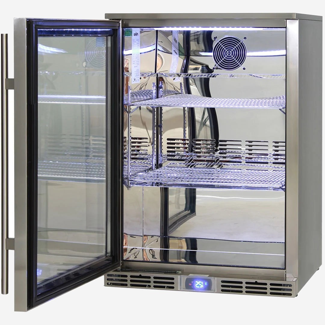 Rhino Alfresco Kitchen Glass Door Outdoor Bar Fridge Great For Cold Beer In Hot Climates