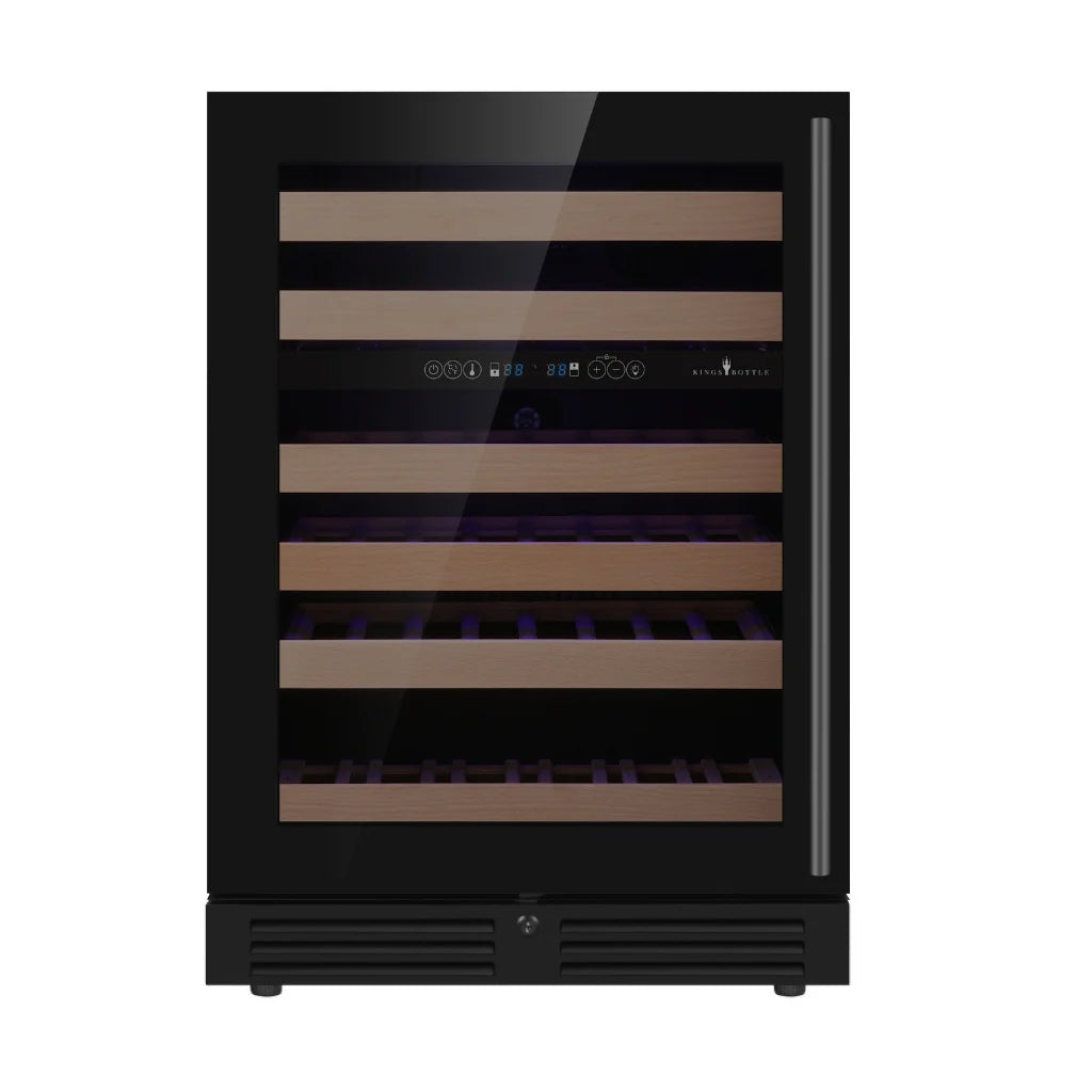 820mm Height Under Counter Glass Door Dual Zone Wine Fridge