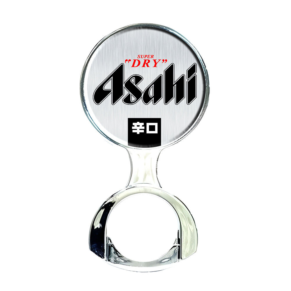 Asahi Super Dry Decal - 73 mm Chrome Decal Holder