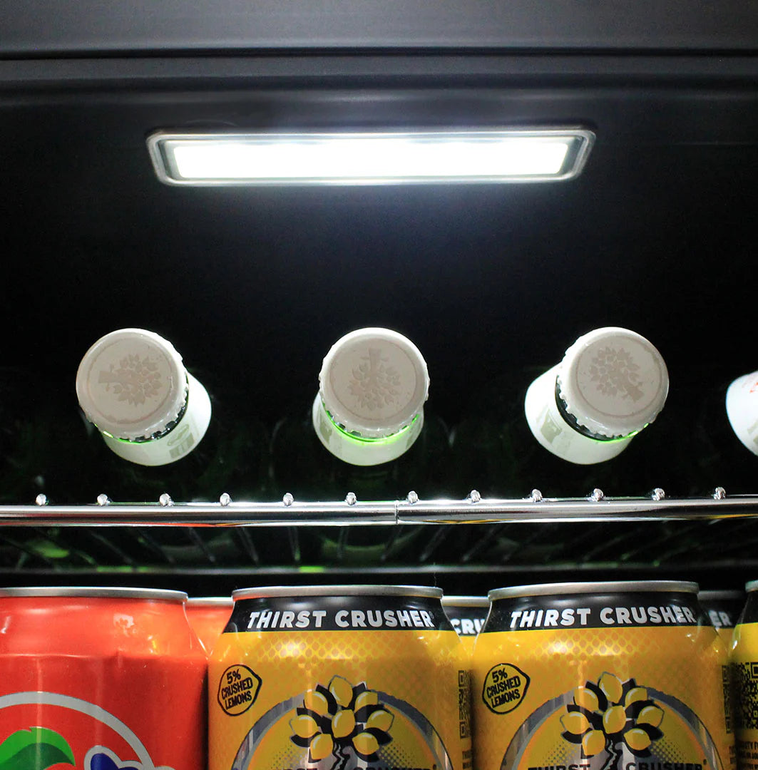 Ballarat Bertie Bitter Official Designed Mini Bar Fridge 70 Litre Schmick Brand With Opener - Model HUS-BC70B-BB