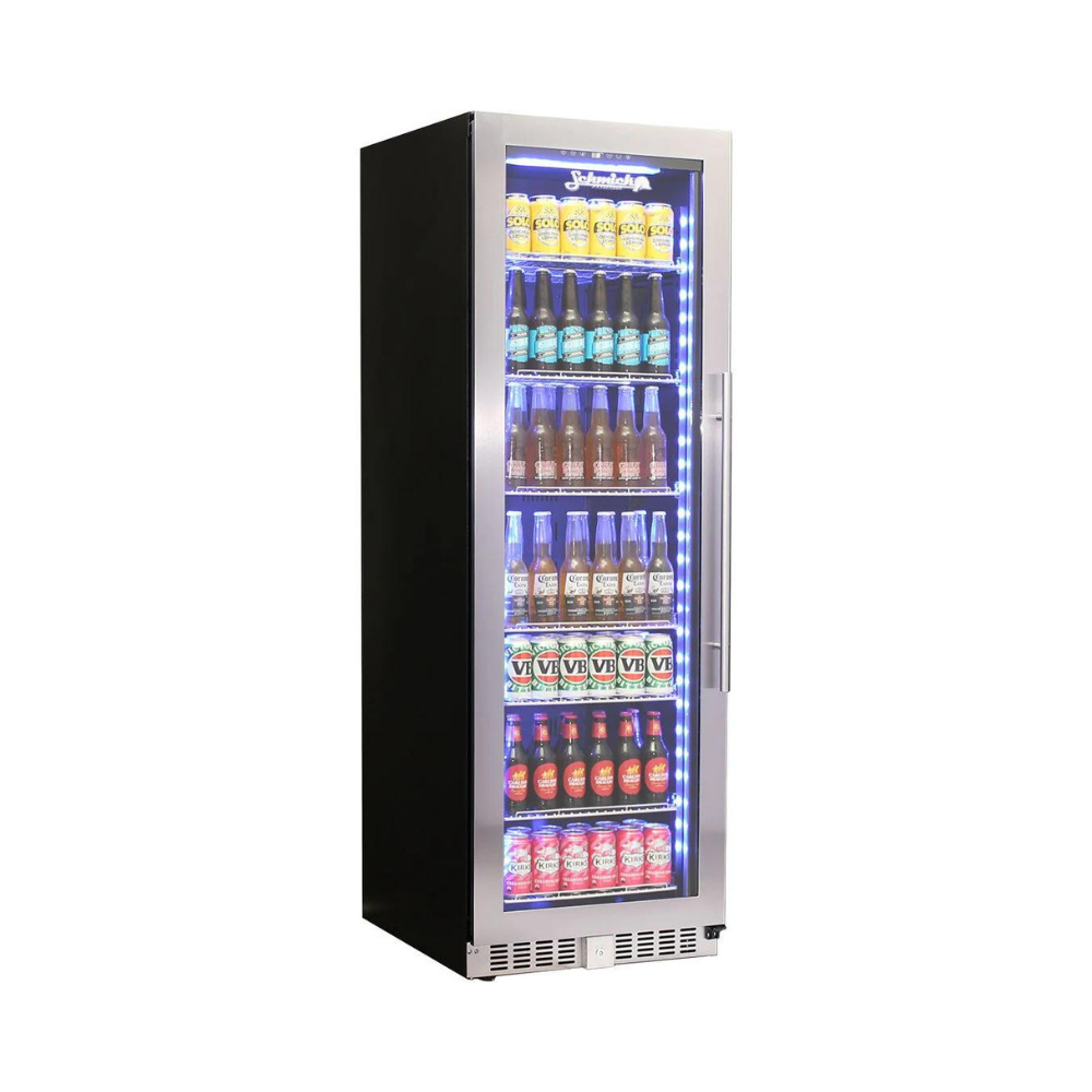 Schmick Upright Glass Door Drinks Refrigerator Model BD425RB Right Hinged