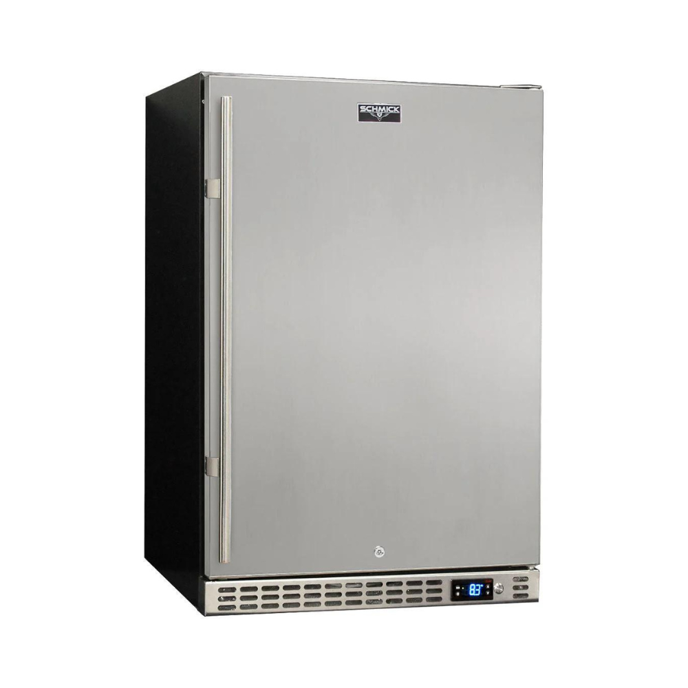 Schmick Stainless Steel Quiet Front Venting Under Bench Stainless Door Bar Fridge - Model SK146R-SD