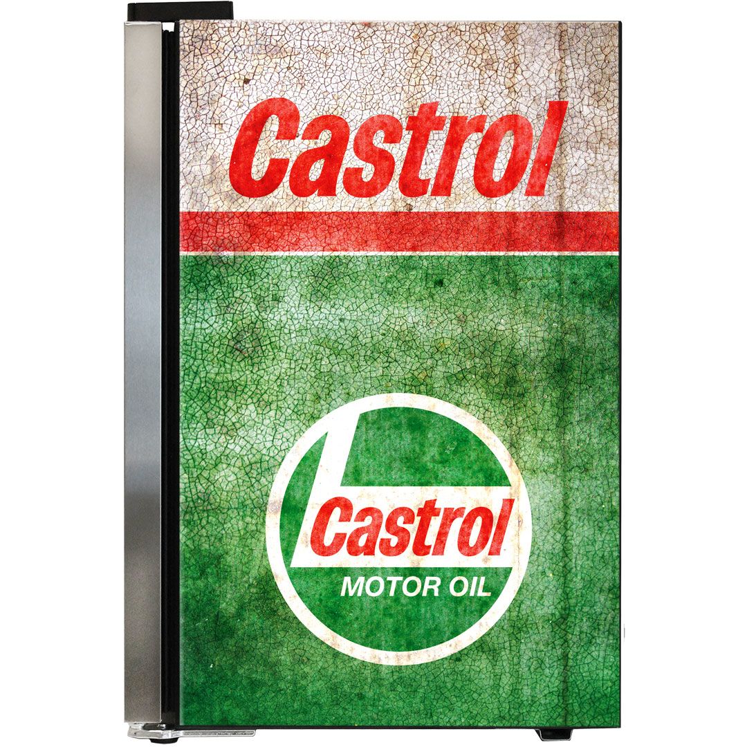 Bar Fridge - Castrol Fuel Pump Branded 70lt Bar Fridge