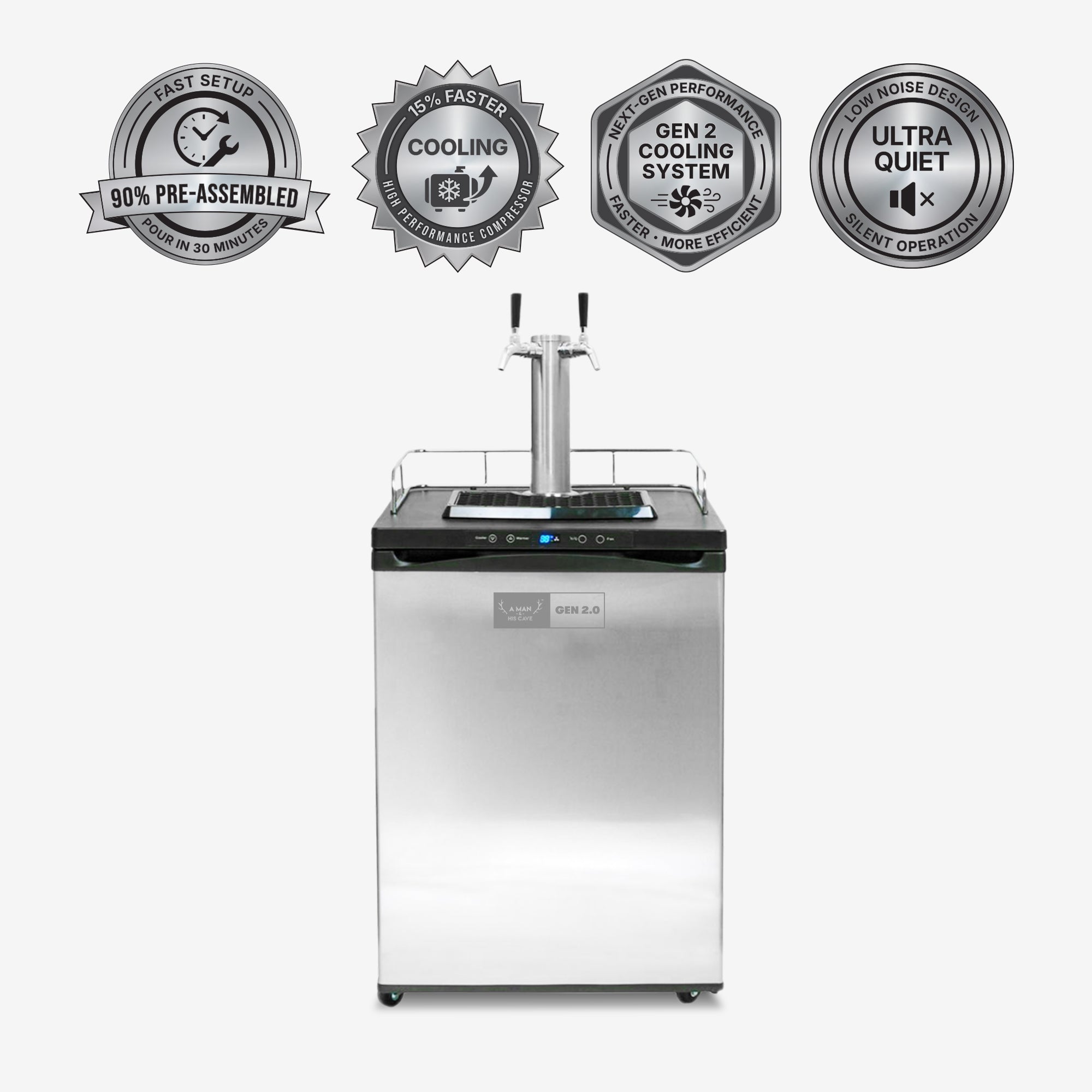 GEN 2.0 Kegerator Double Tap