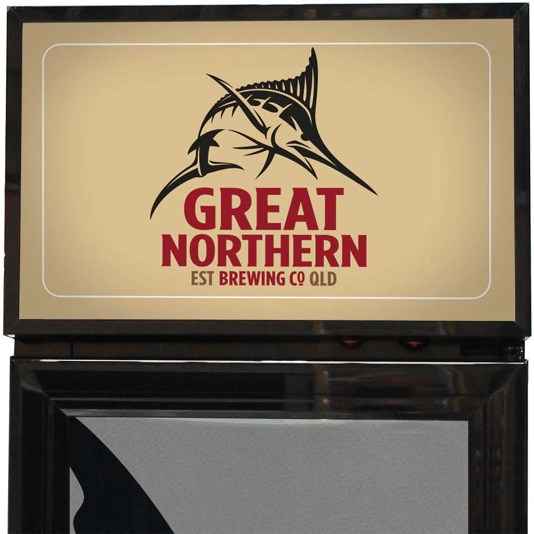 Great Northern Branded Skinny Upright Bar Fridge