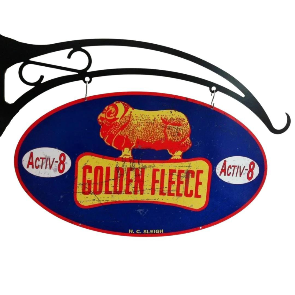 Golden Fleece Oval Design Hanging Sign