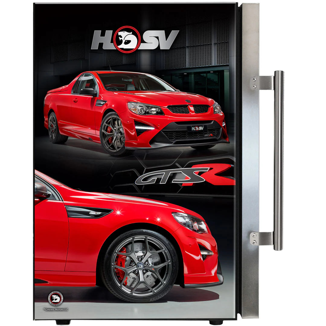 HSV GTSR Maloo branded bar fridge. Great gift idea! Add You Own Number Plate To Door!