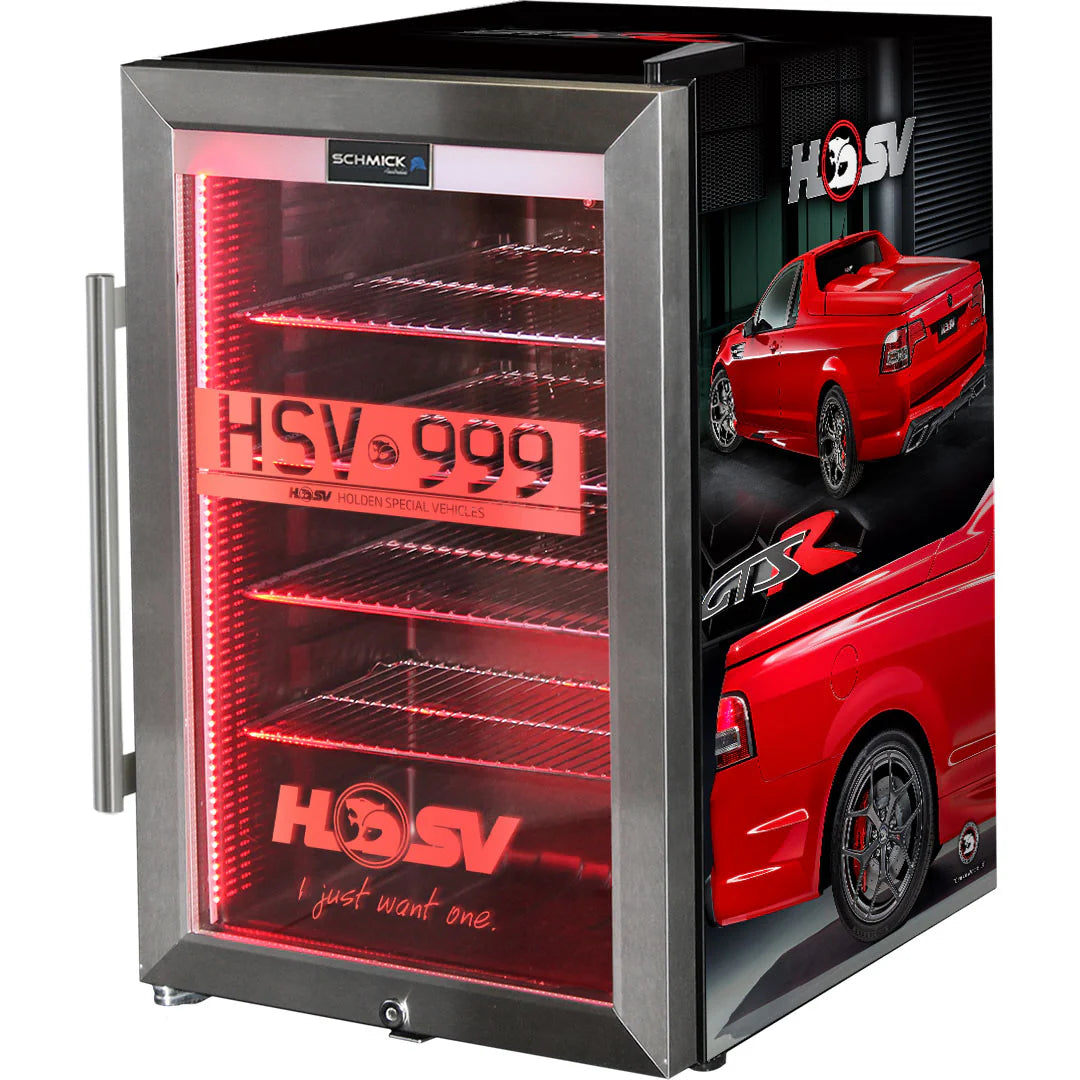 HSV GTSR Maloo branded bar fridge. Great gift idea! Add You Own Number Plate To Door!