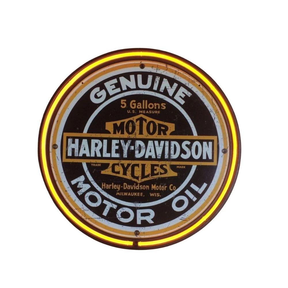 Harley davidson neon light deals