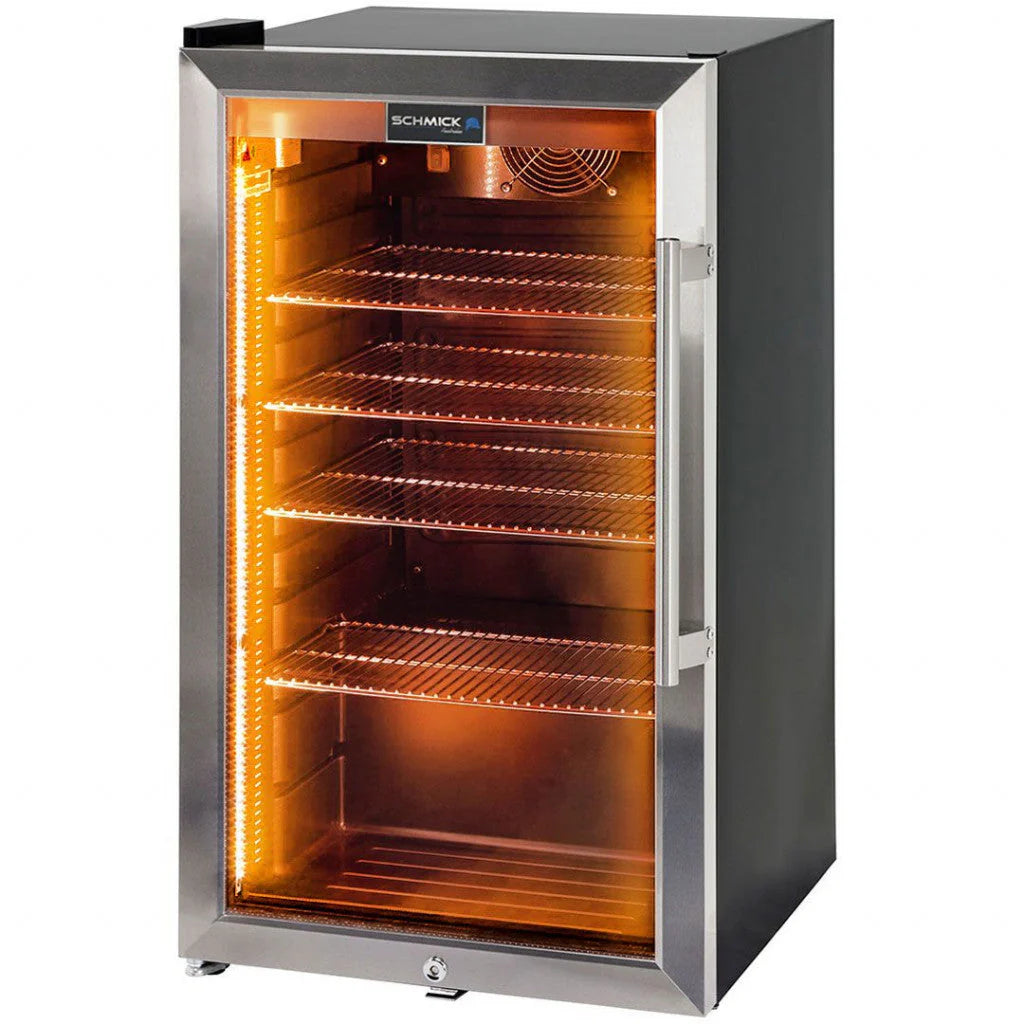 Schmick Outdoor Triple Glazed Alfresco Bar Fridge With Led Strip Lights. Lock and LOW E Glass. Indoor use also perfect! - Model HUS-SC88L-SS