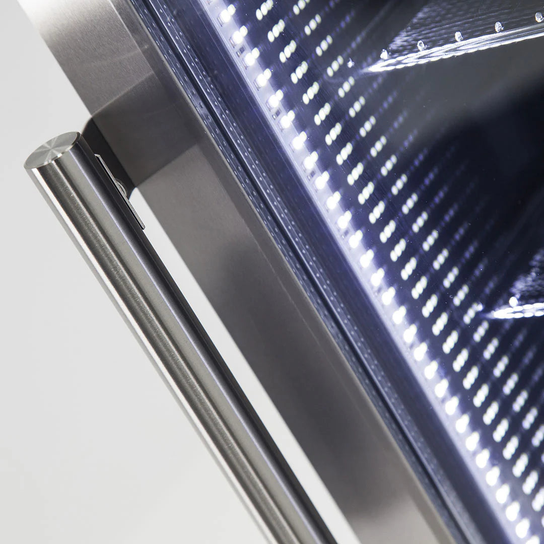 Ned Kelly Designed Glass Door Bar Fridge 70 Litre White