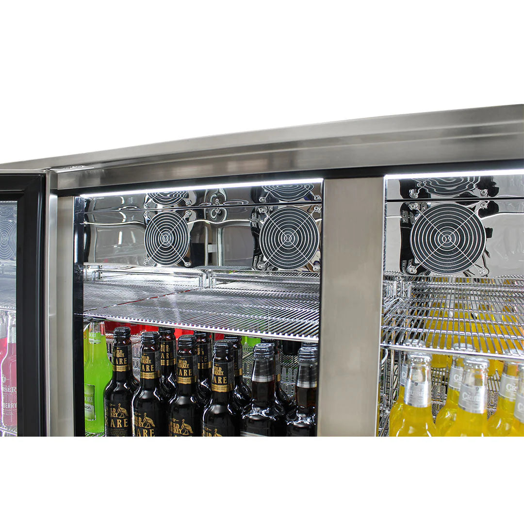 Rhino ENVY 3 Door Bar Fridge Coldest Beer 43ºC+ Best Alfresco 316 Marine Grade Stainless Quiet With No Condensation