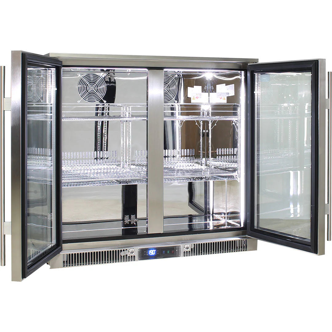 Outdoor Rhino ENVY Bar Fridge Coldest Beer 43ºC+ Best Alfresco 316 Marine Grade Stainless Quiet With No Condensation
