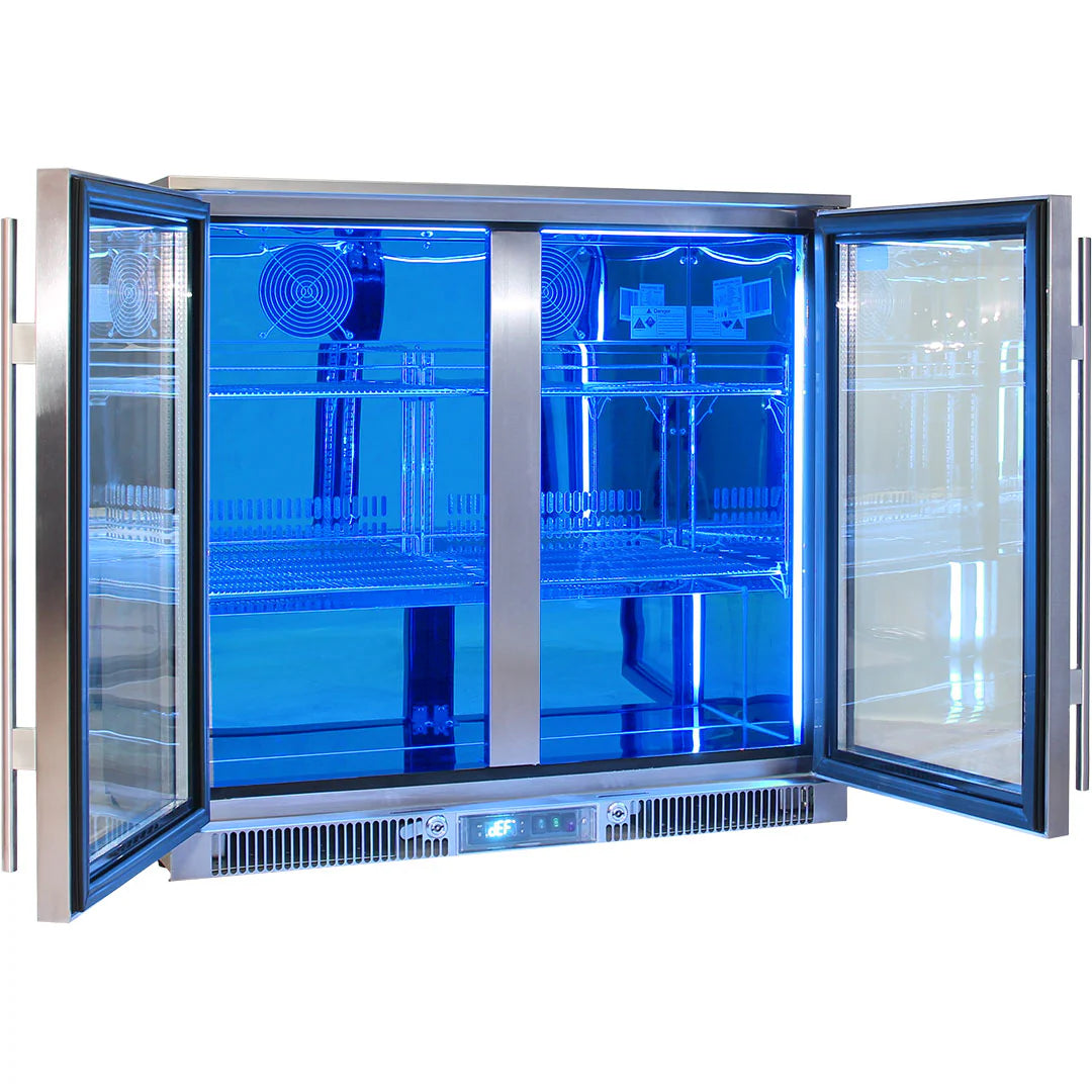 Outdoor Rhino ENVY Bar Fridge Coldest Beer 43ºC+ Best Alfresco 316 Marine Grade Stainless Quiet With No Condensation