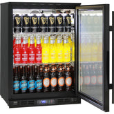 Quiet Running Glass Door Bar Fridge Energy Efficient Rhino - Great For Indoors