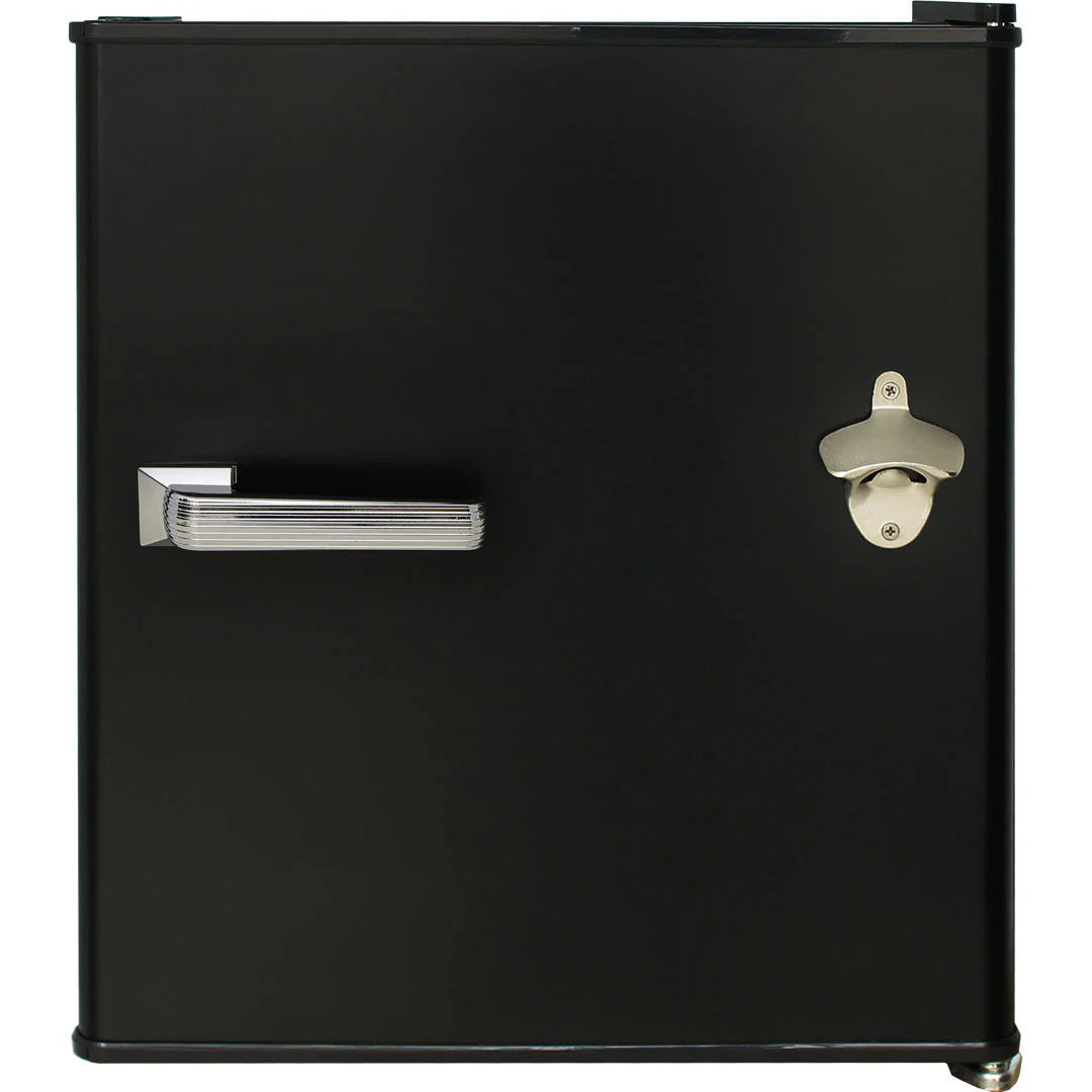 Retro Black Small Vintage Mini Bar Fridge 46 Litre Schmick Brand With Opener