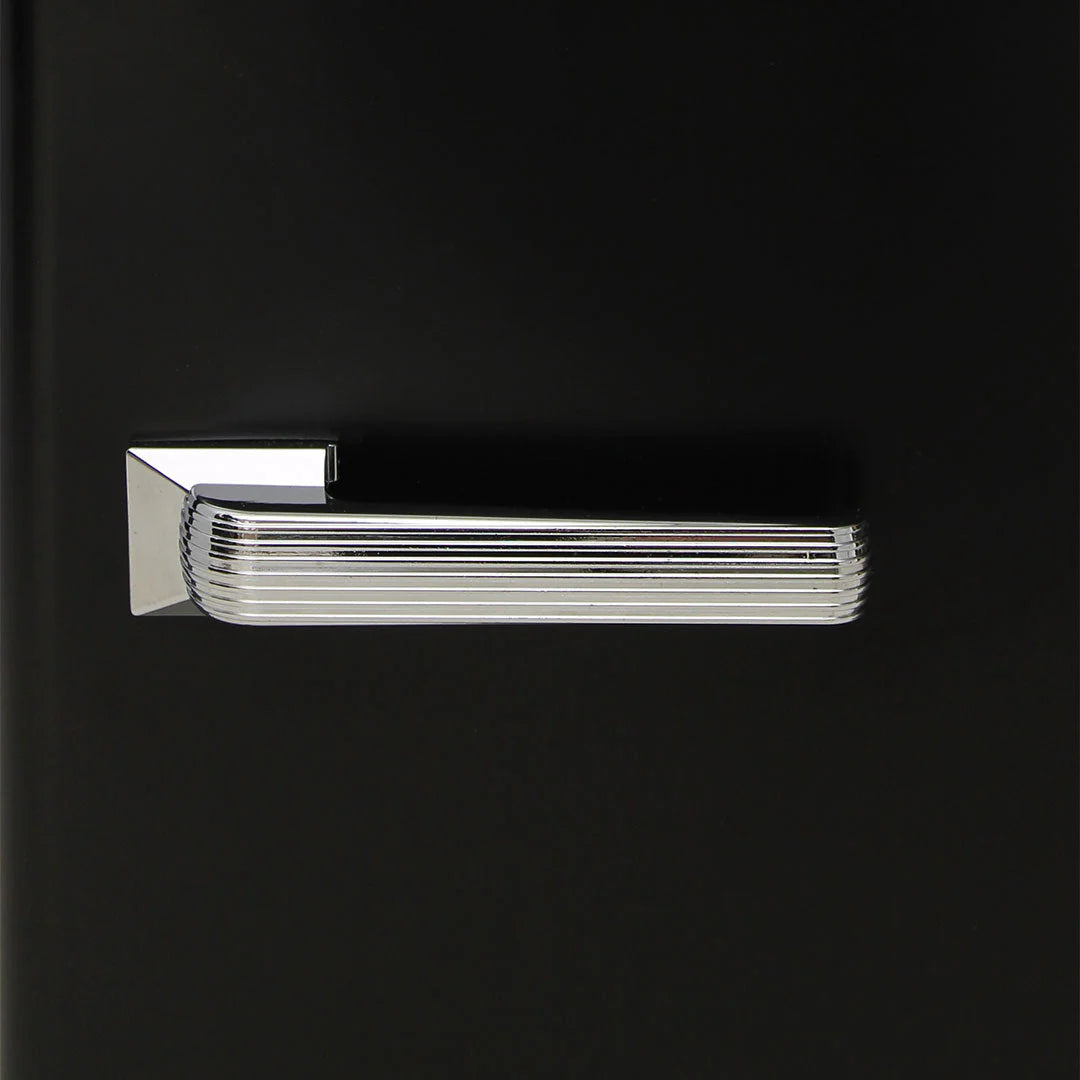 Retro Black Small Vintage Mini Bar Fridge 46 Litre Schmick Brand With Opener