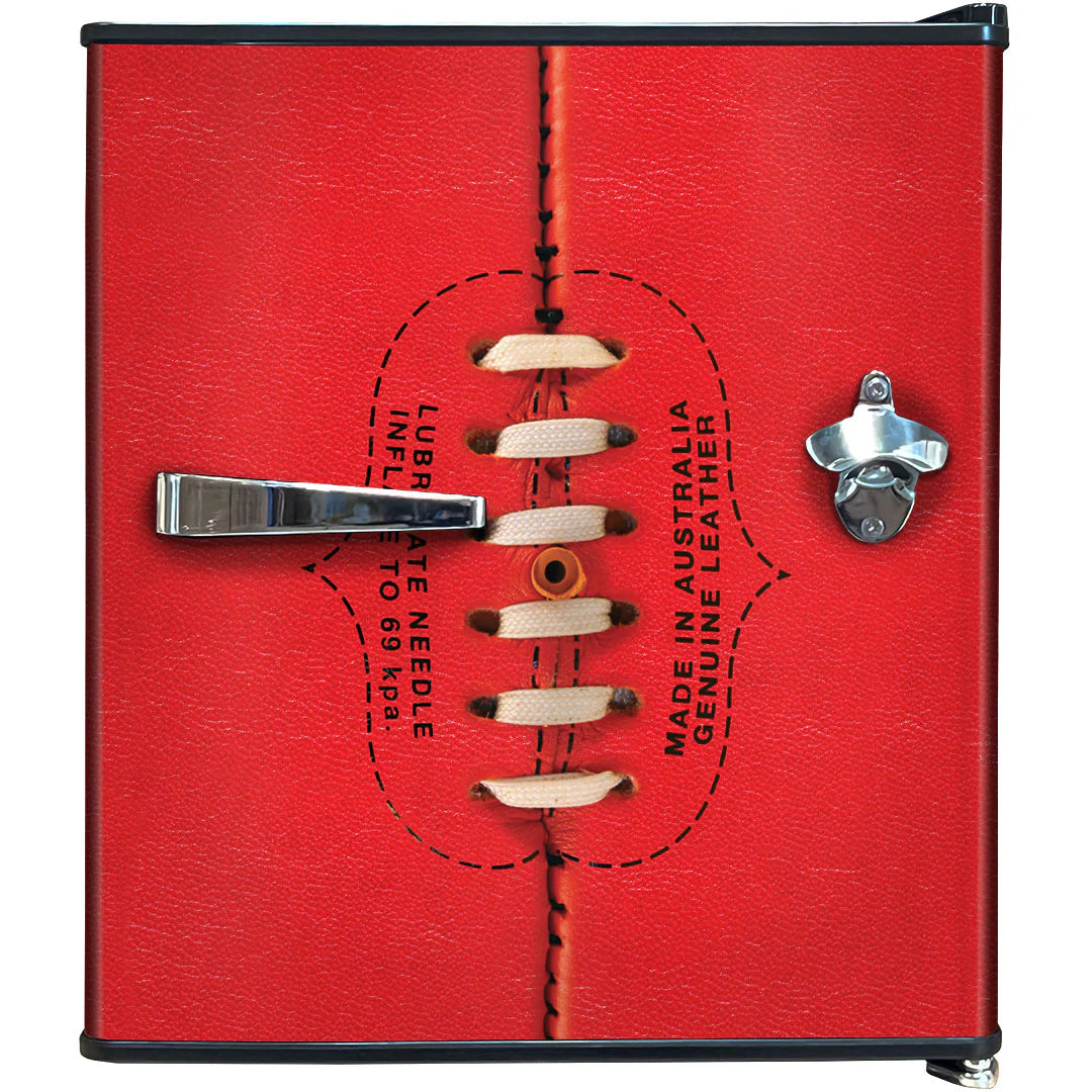 Retro Footy Design Vintage Mini Bar Fridge With Opener - Add Your Own Name Extend To 3 Yrs Replacement (+$69.00)