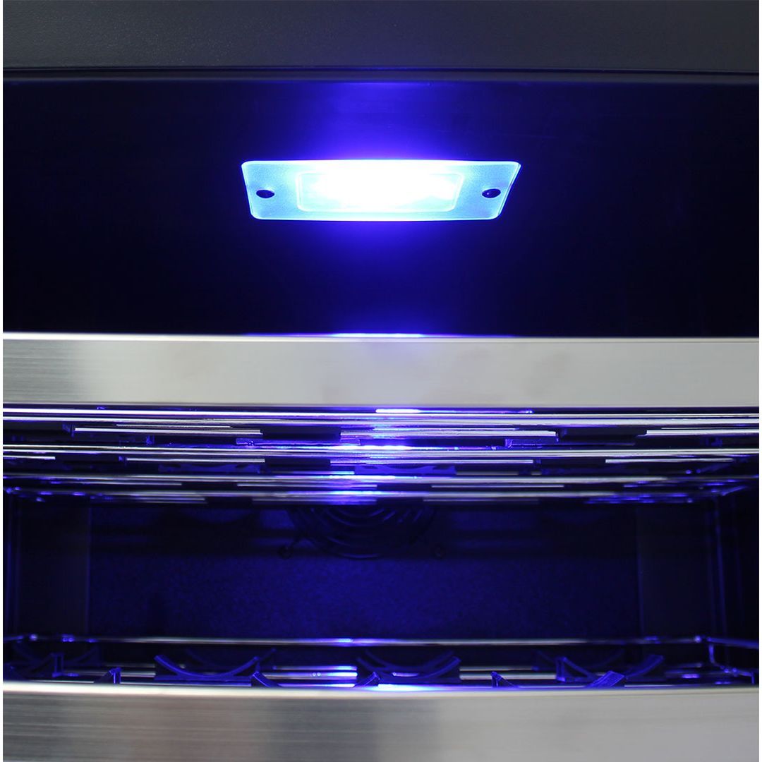 Bar Fridge - Schmick Under Bench Glass Door Bar Fridge Triple Glazed - Model JC132B Right Hinged