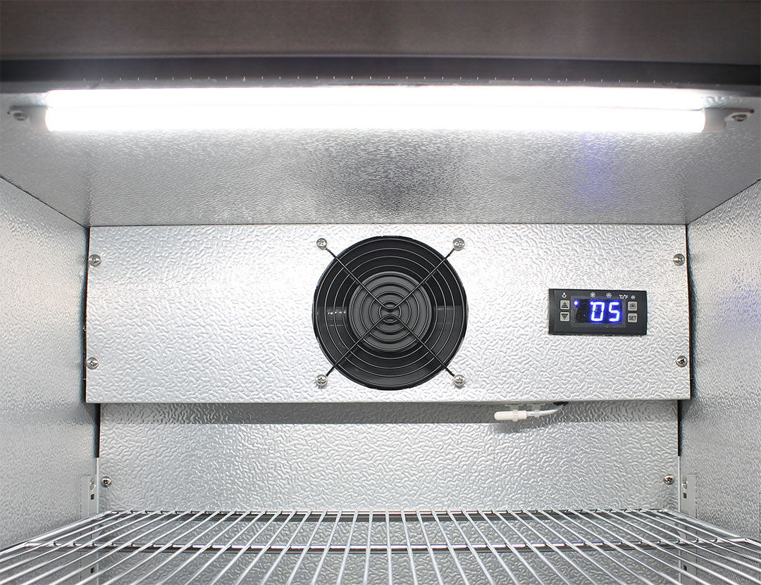 Schmick 304 Stainless Steel Bar Fridge Tropical Rated With Heated Glass and Triple Glazing Model SK118L-SS