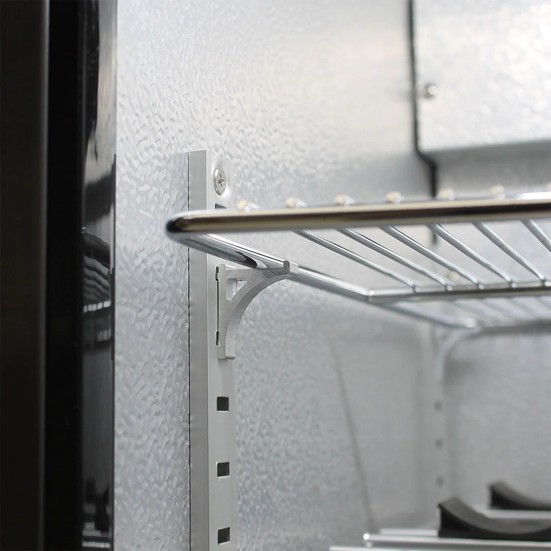 Schmick 304 Stainless Steel Bar Fridge Tropical Rated With Heated Glass and Triple Glazing Model SK118L-SS