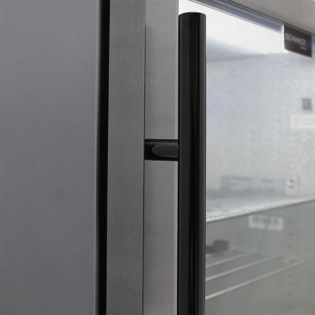 Schmick 304 Stainless Steel Bar Fridge Tropical Rated With Heated Glass and Triple Glazing Model SK118L-SS