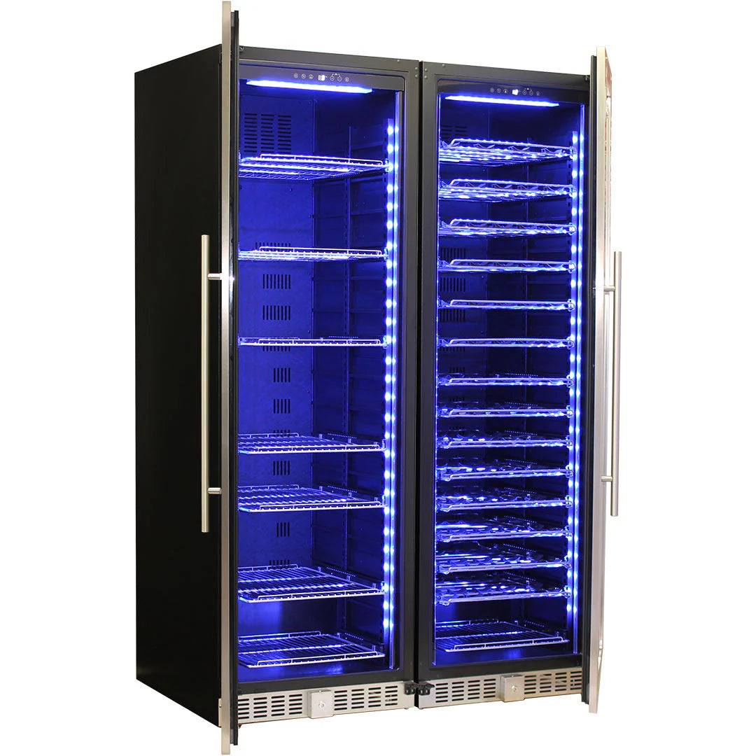 Schmick Matching Upright Glass Door Beer And Wine Refrigerator Combination Model BD425-Combo