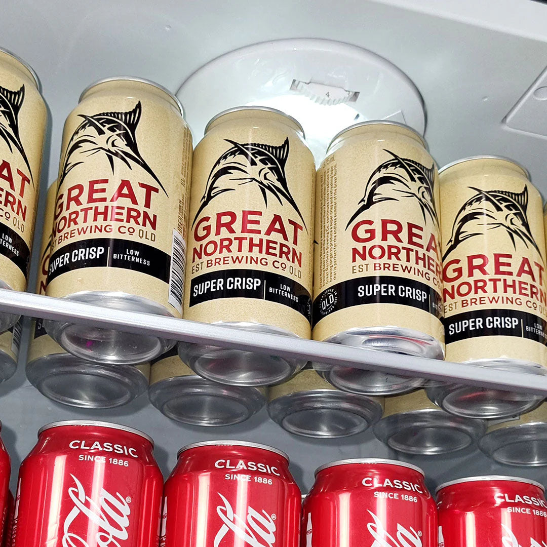 Schmick Quiet Energy Efficient 10 Star Rated Black Bar Fridge - Model HUS-BC115-B