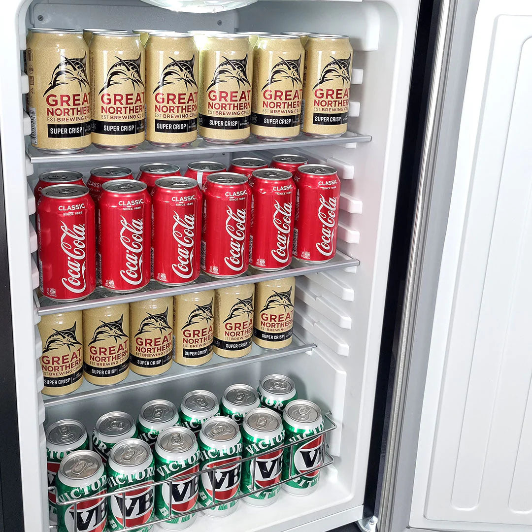 Schmick Quiet Energy Efficient 10 Star Rated Black Bar Fridge - Model HUS-BC115-B