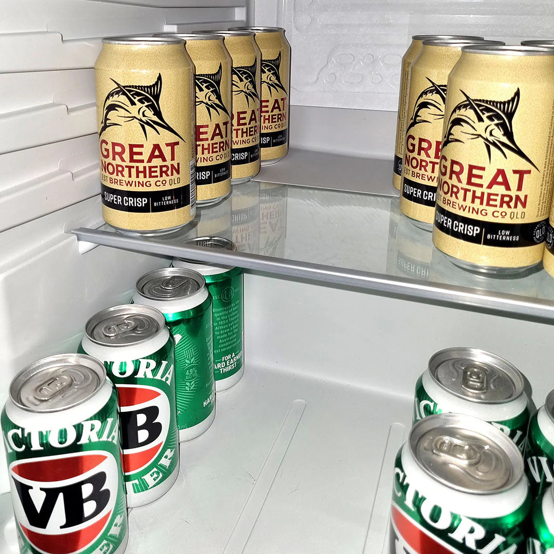 Schmick Quiet Energy Efficient 10 Star Rated Black Bar Fridge - Model HUS-BC115-B