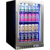 Schmick Quiet Running Front Venting Under Bench Glass Door Bar Fridge - Model SK116R-SS