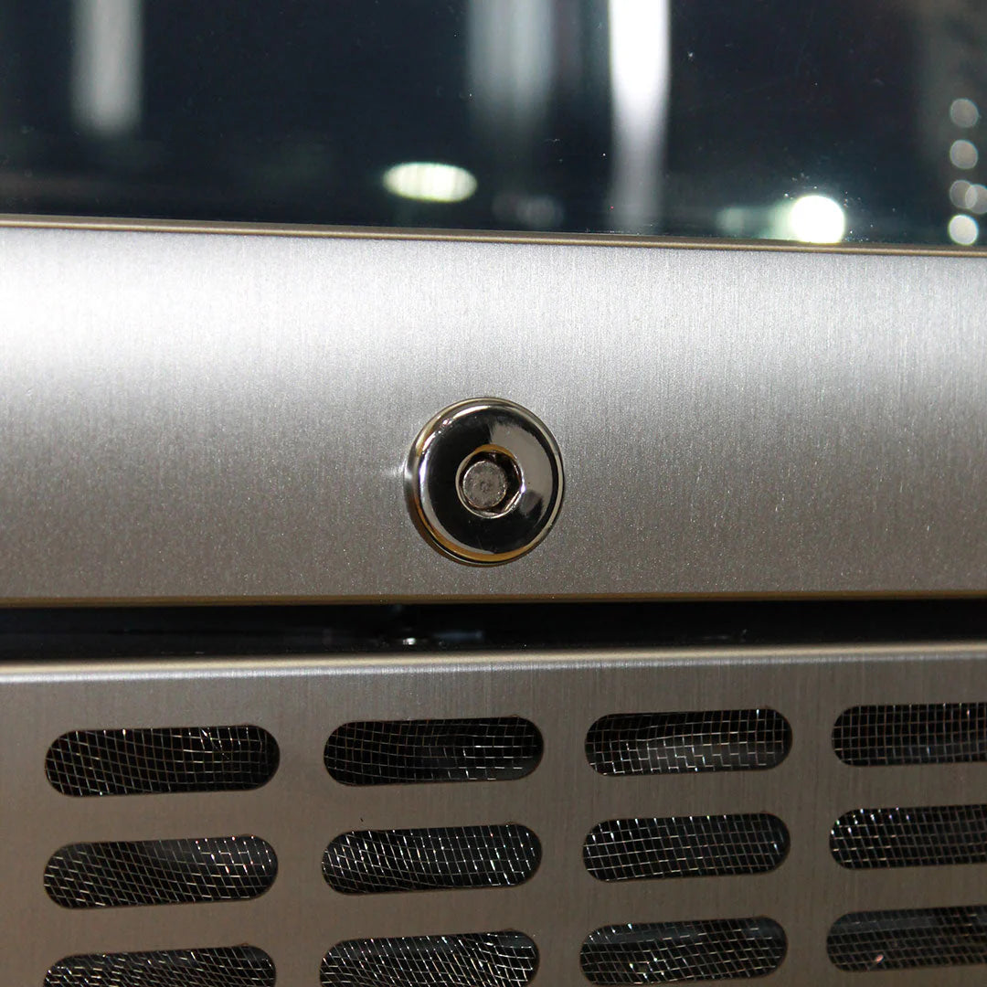 Schmick Quiet Running Front Venting Under Bench Triple Glazed Glass Door Bar Fridge - Model SK156R-SS