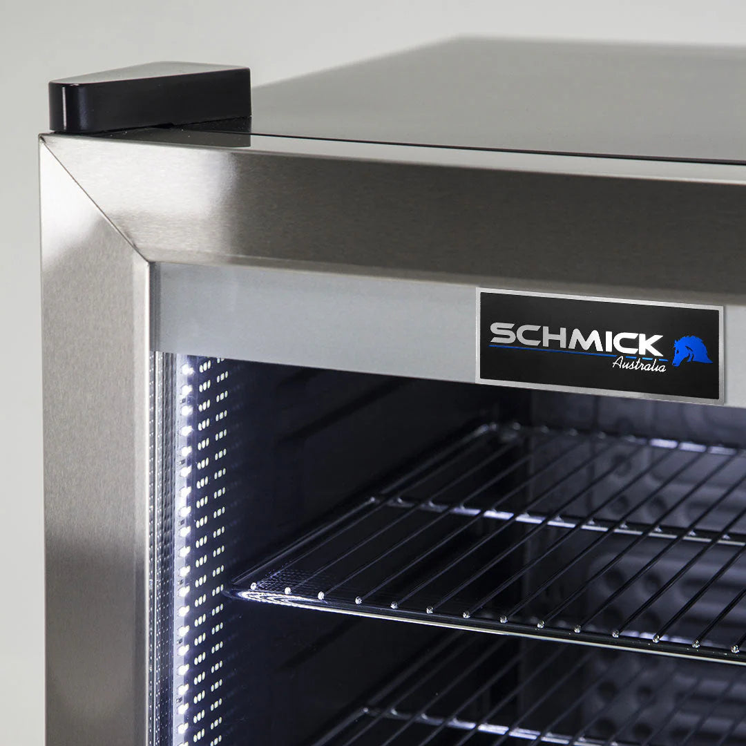 Schmick Tropical Triple Glazed Outdoor 2 Glass Door Alfresco Bar Fridge 140Litre