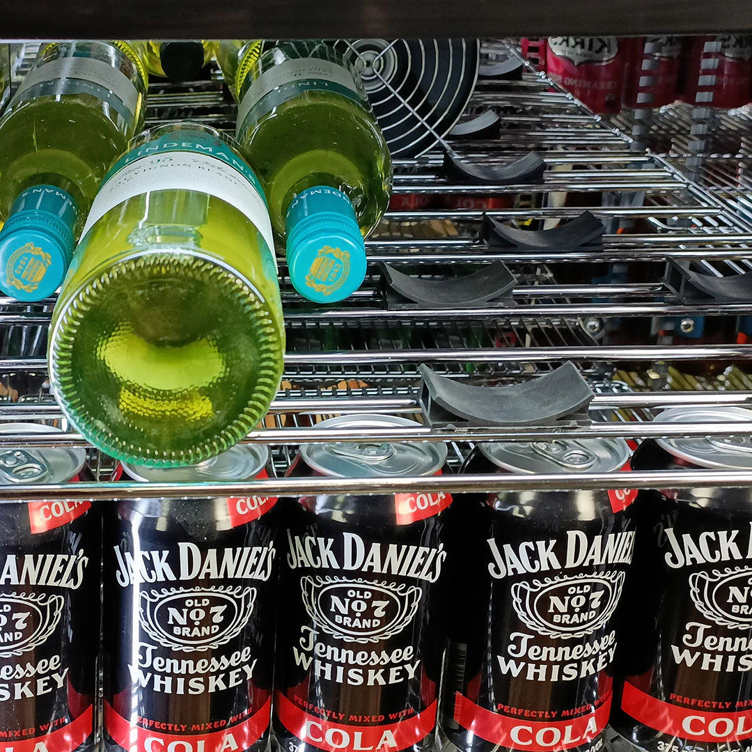 Schmick Twin Door Quiet Running Black Heated Glass Door Bar Fridge Model SK246-B-HD (ON BACKORDER FOR LATE JUNE)