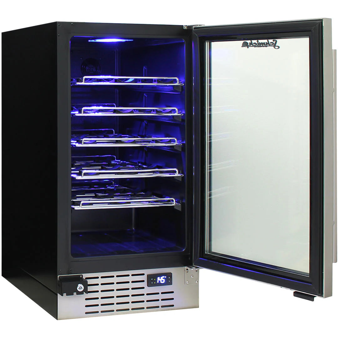 Schmick Under Bench Glass Door Wine Fridge Triple Glazed - Model JC95W-860