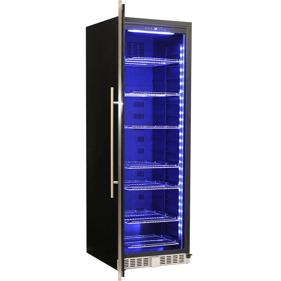 Schmick Upright Glass Door Drinks Refrigerator Model BD425RB Right Hinged