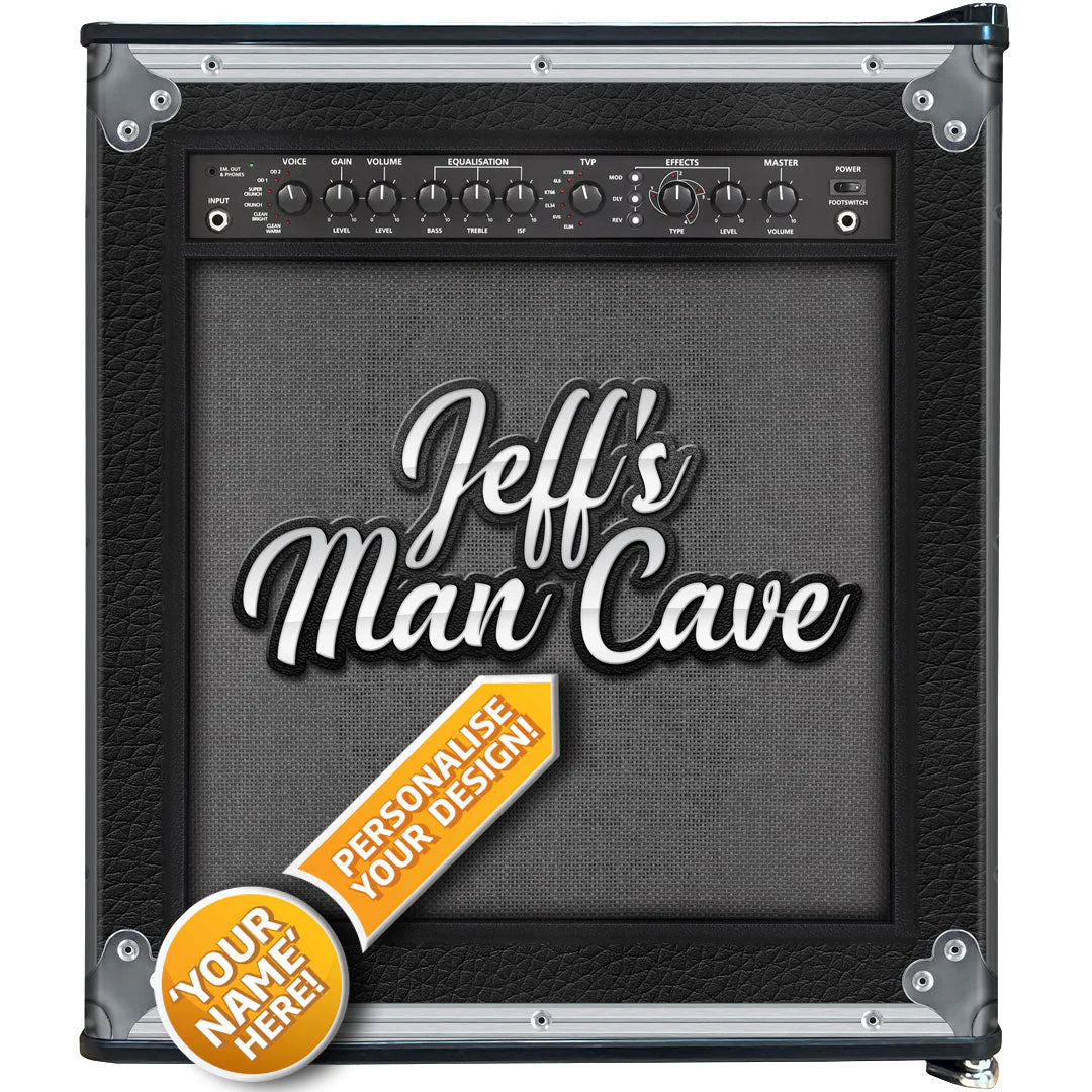 Speaker Amp Design Mini Bar Fridge - Customise The Logo/Message No Charge - A Great Gift Idea! Extend To 3 Yrs Replacement (+$69.00)