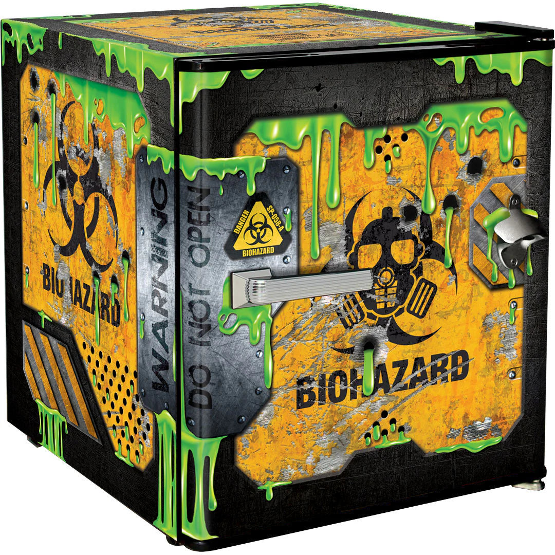 Toxic Slime Crate Design Mini Bar Fridge - A Great Gift Idea - Model HUS-BC46B-SLIME
