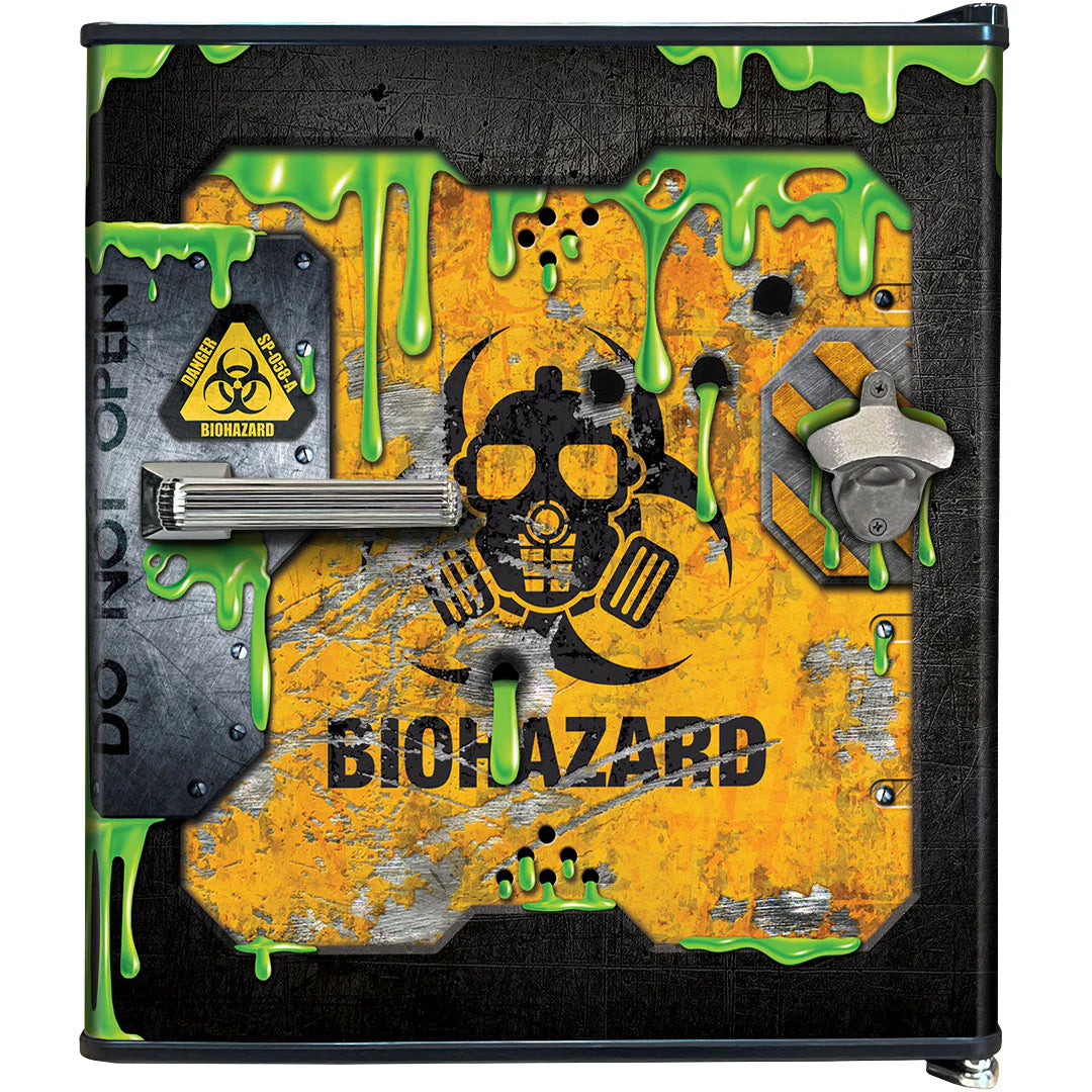 Toxic Slime Crate Design Mini Bar Fridge - A Great Gift Idea - Model HUS-BC46B-SLIME