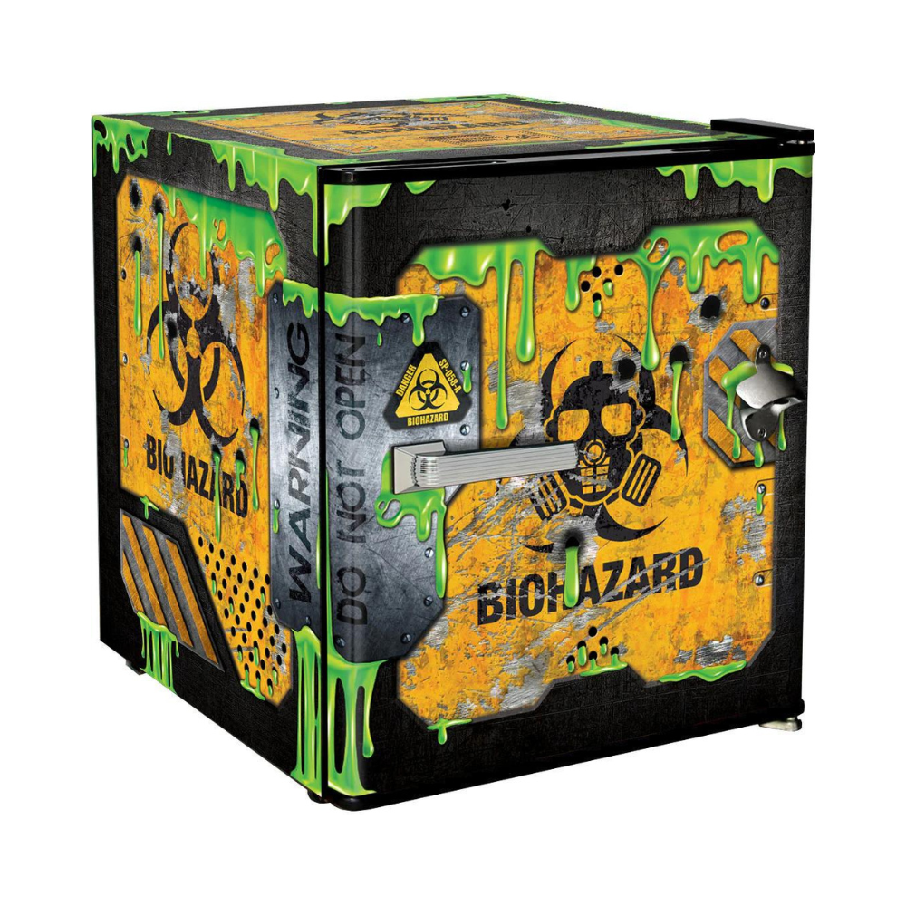 Toxic Slime Crate Design Mini Bar Fridge - A Great Gift Idea - Model HUS-BC46B-SLIME