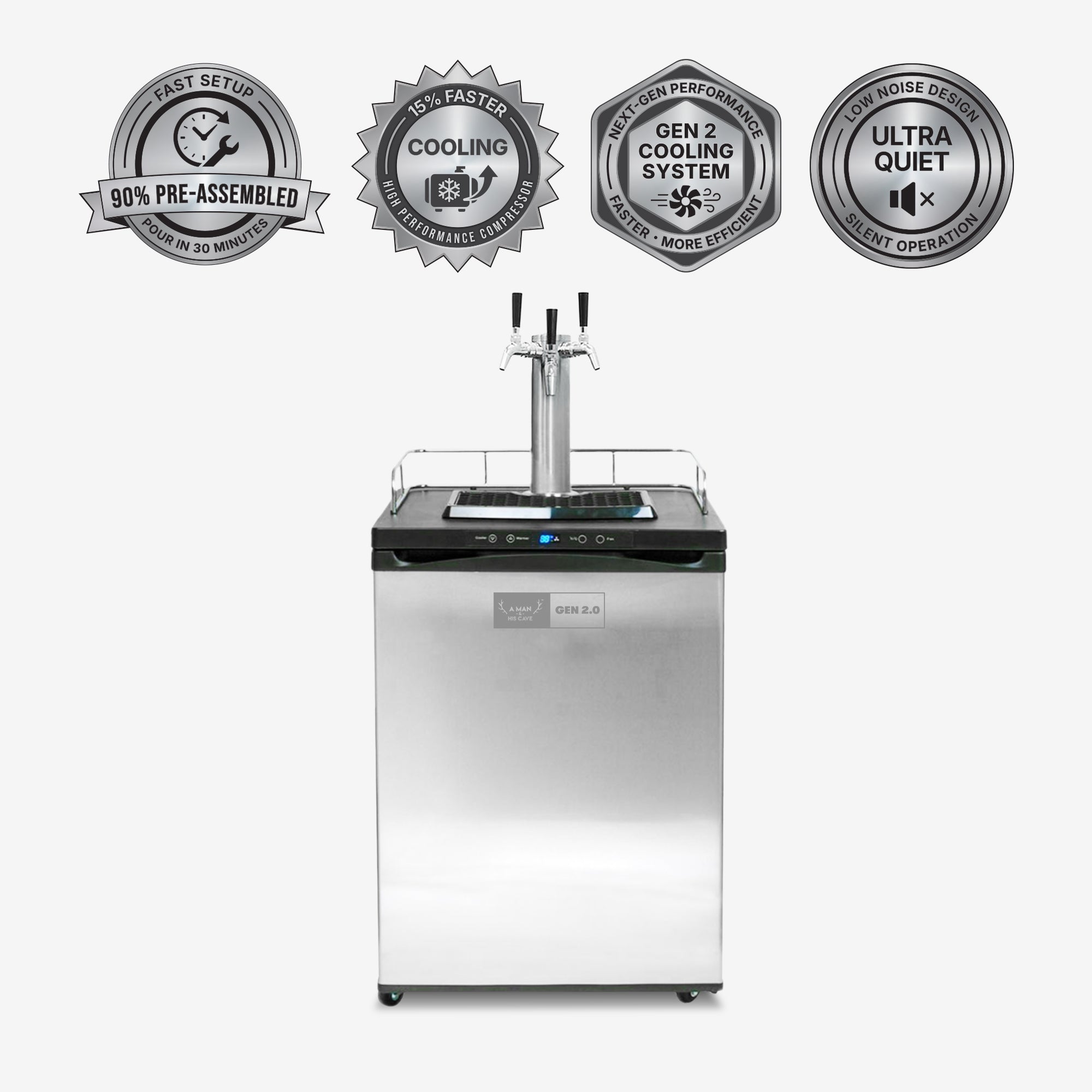 GEN 2.0 Kegerator Triple Tap