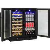 Under Bench Beer And Wine Dual Zone Bar Fridge Model JC165B