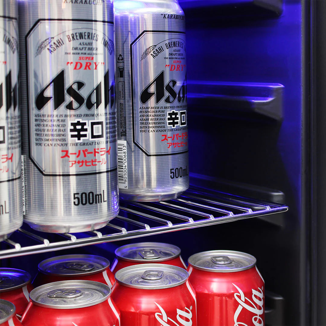 Under Bench Beer And Wine Dual Zone Bar Fridge 2 Yrs Parts/Labour