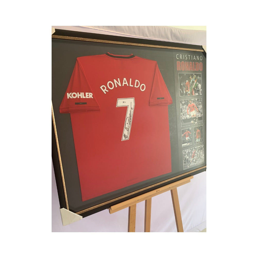 Cristiano Ronaldo Personally Hand Signed Framed Manchester United Jers – A  Man & His Cave